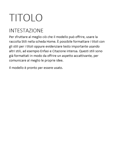 Modello Retrospettivo (vuoto) Modello Retrospettivo (vuoto)