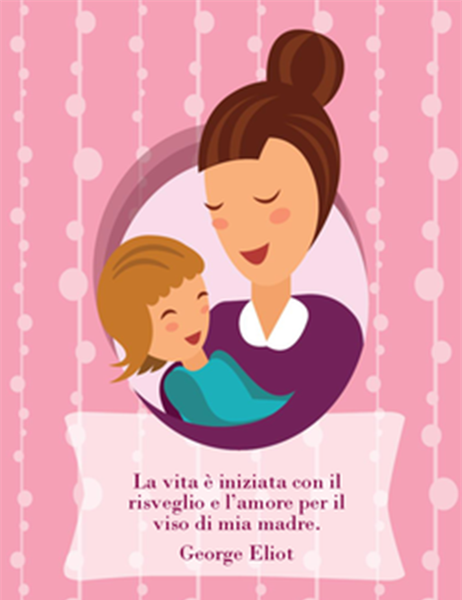 Biglietto per la festa della mamma (con mamma e bambino piegata-in-quattro) Biglietto per la festa della mamma (con mamma e bambino piegata-in-quattro)