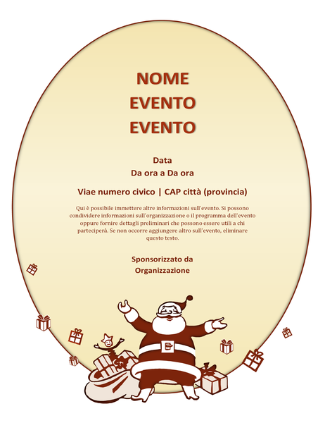 Volantino per eventi natalizi Volantino per eventi natalizi