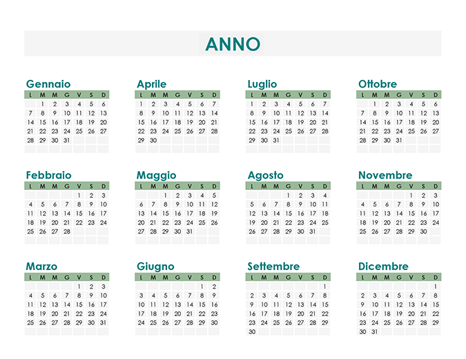 Calendar Creator (per qualsiasi anno) Calendar Creator (per qualsiasi anno)