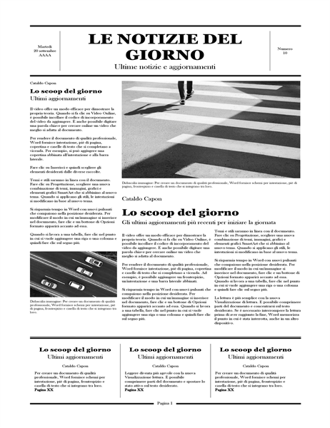 Quotidiano tradizionale Quotidiano tradizionale