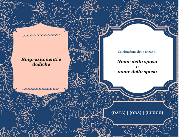 Programma del matrimonio Programma del matrimonio