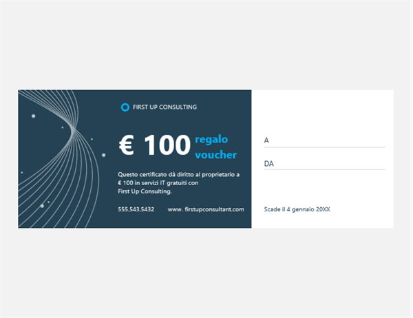 Buono regalo azienda tecnologica (3 per pagina) Buono regalo azienda tecnologica (3 per pagina)