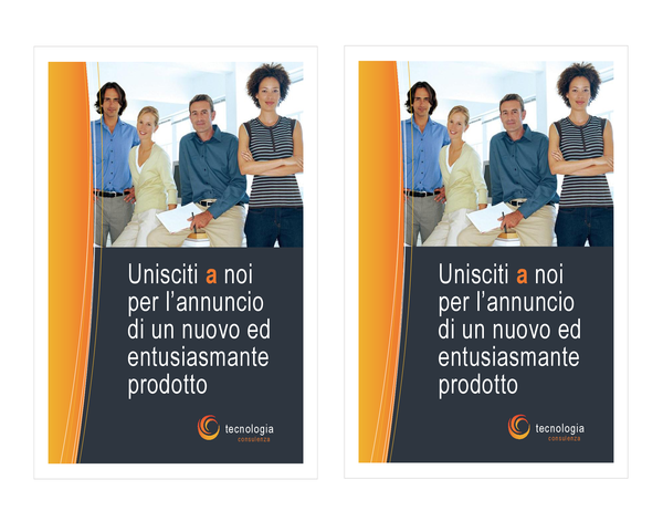 Invito per aziende tecnologiche (2 per pagina) Invito per aziende tecnologiche (2 per pagina)