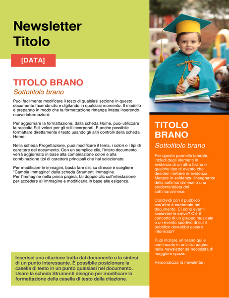 Newsletter scolastica Newsletter scolastica