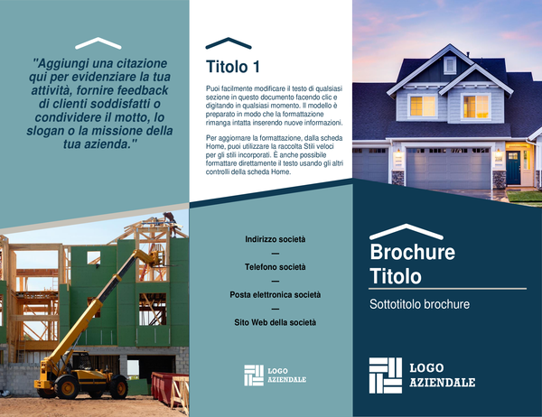 Brochure per società edili Brochure per società edili