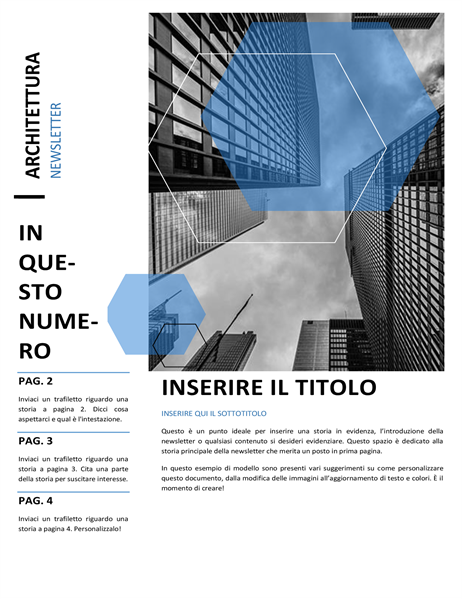 Newsletter per studi di architettura Newsletter per studi di architettura