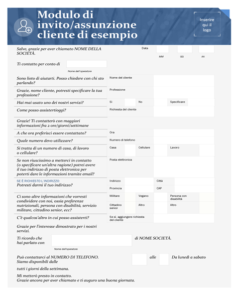 Script telefonico per controllo cliente per piccole imprese Script telefonico per controllo cliente per piccole imprese