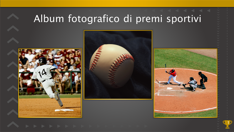 Album fotografico dei premi sportivi Album fotografico dei premi sportivi