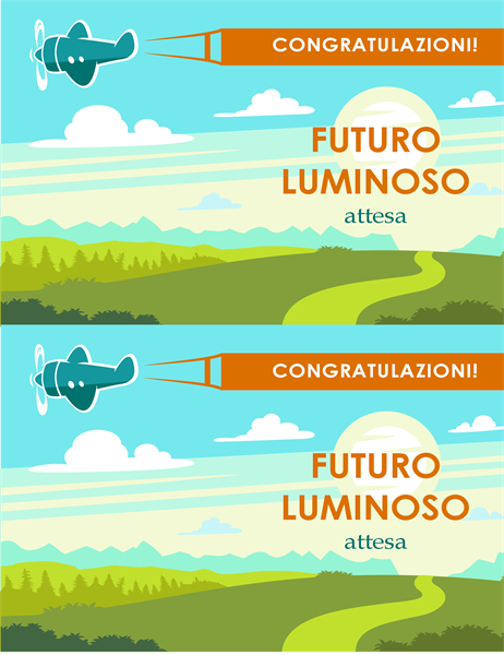 Biglietto di laurea con augurio per un futuro brillante Biglietto di laurea con augurio per un futuro brillante