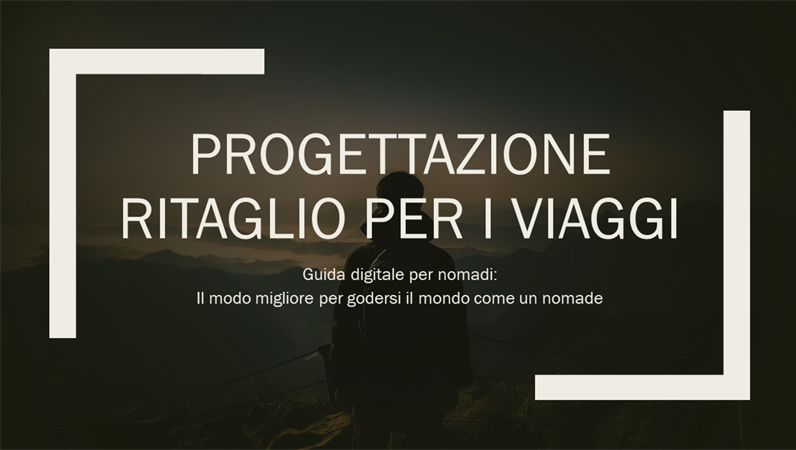 Progettazione Ritaglio per i viaggi Progettazione Ritaglio per i viaggi