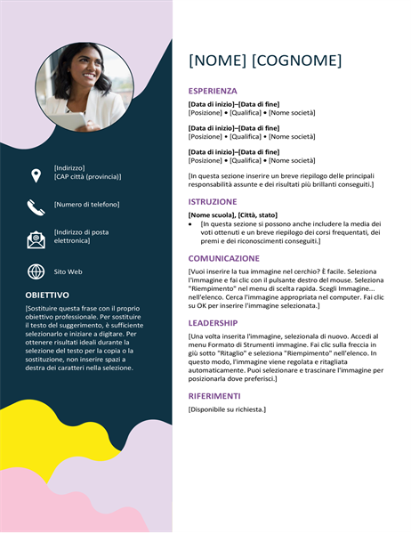 Curriculum con forme organiche Curriculum con forme organiche