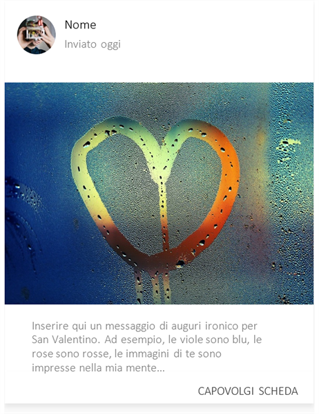 S. Valentino con cuore nella nebbia S. Valentino con cuore nella nebbia