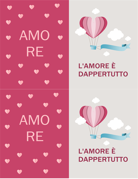 L'amore è nell’aria con questo biglietto di San Valentino L'amore è nell’aria con questo biglietto di San Valentino