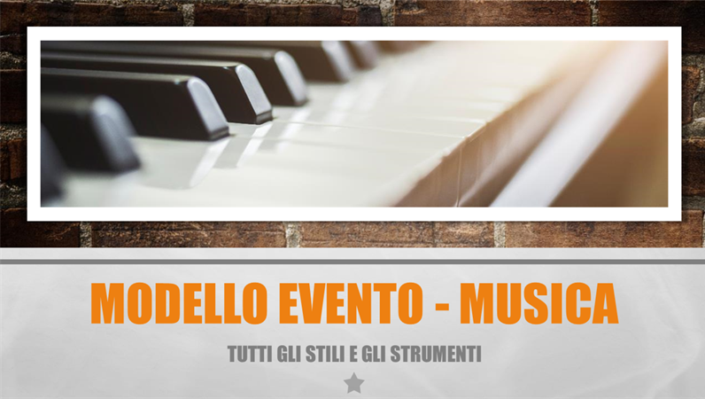 Modello Evento - Musica Modello Evento - Musica