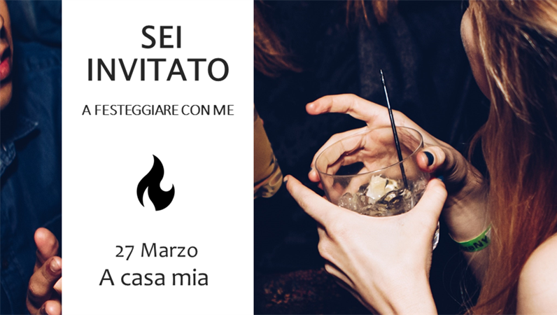 Modello orizzontale con inviti e biglietti d'auguri per Instagram Modello orizzontale con inviti e biglietti d'auguri per Instagram