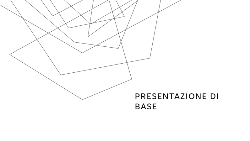 Presentazione minimalista Presentazione minimalista