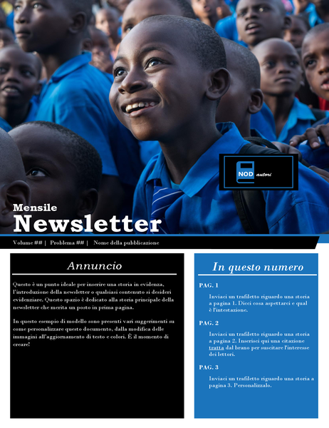 Newsletter no profit Newsletter no profit