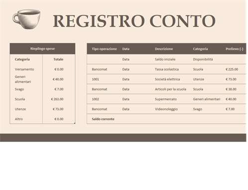 Registro conto Registro conto