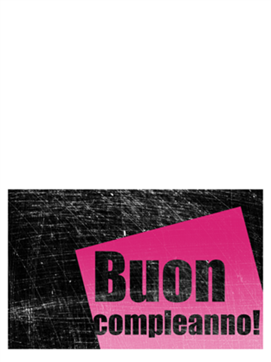 Biglietto di compleanno su sfondo graffiato (rosa, nero, pieghevole) Biglietto di compleanno su sfondo graffiato (rosa, nero, pieghevole)