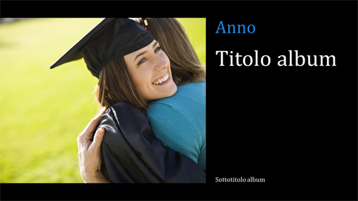 Album fotografico Laurea, nero (widescreen) Album fotografico Laurea, nero (widescreen)