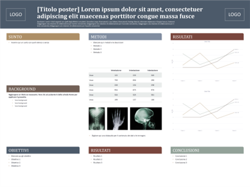 Poster (schema blu e marrone) Poster (schema blu e marrone)