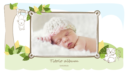 Album foto bimbo (disegni di animali, widescreen) Album foto bimbo (disegni di animali, widescreen)