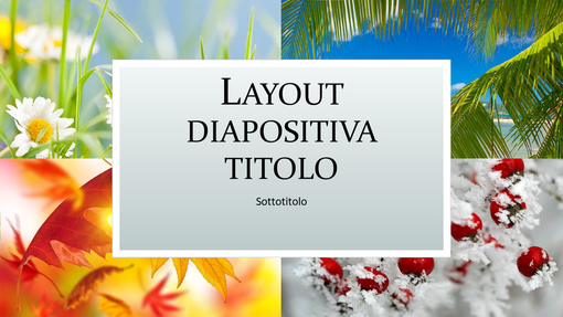 Presentazione tema naturale quattro stagioni (widescreen)