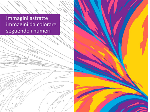 Immagini astratte da colorare seguendo i numeri Immagini astratte da colorare seguendo i numeri