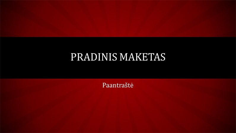 Pateiktis su raudonomis ratu einančiomis linijomis (plačiaekranė) Pateiktis su raudonomis ratu einančiomis linijomis (plačiaekranė)