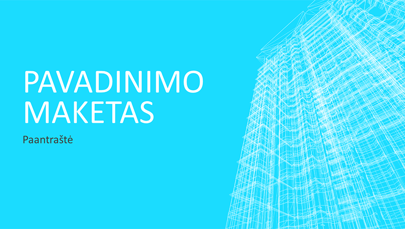 Verslo rėmelio pastato pateiktis (plačiaekranė) Verslo rėmelio pastato pateiktis (plačiaekranė)