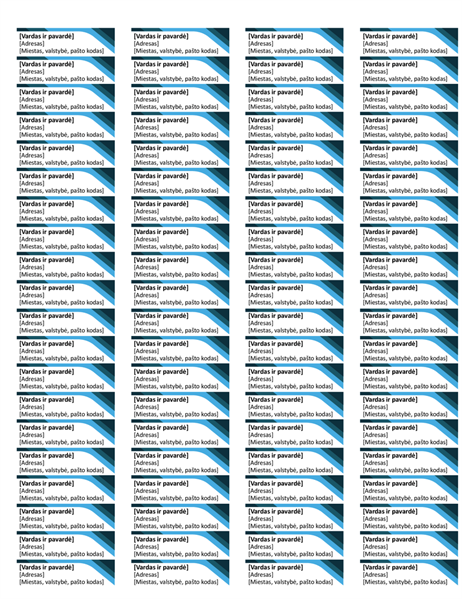 Mėlynos spalvos etiketės (80 puslapyje) Mėlynos spalvos etiketės (80 puslapyje)