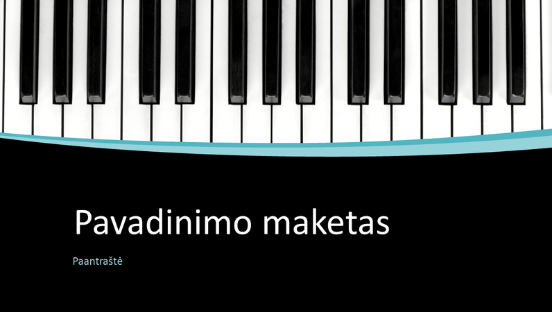 Muzikos vingių pateiktis (plačiaekranė) Muzikos vingių pateiktis (plačiaekranė)