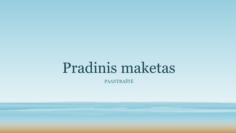 Vandenyno piešimo pateiktis (plačiaekranė) Vandenyno piešimo pateiktis (plačiaekranė)