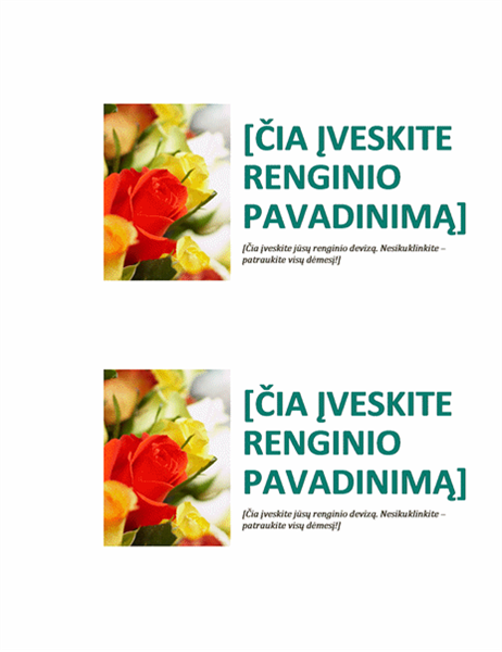 Renginio atvirukas Renginio atvirukas