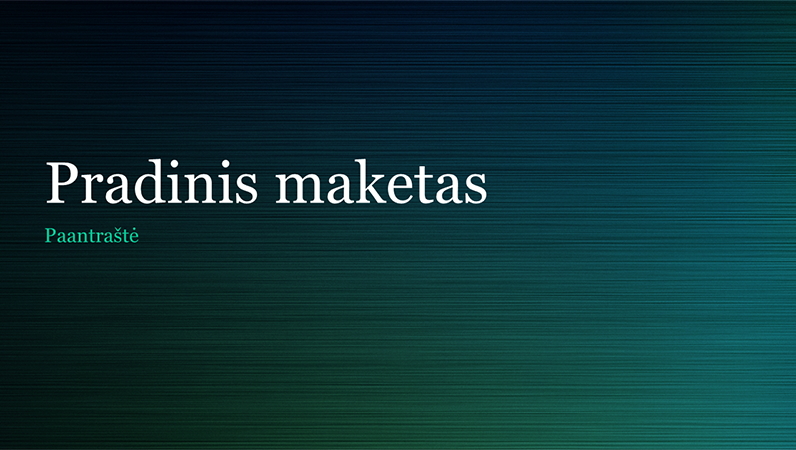 Žalio nelygaus metalo spalvos pateiktis (plačiaekranė)