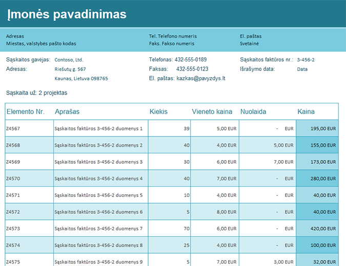 Pardavimo sąskaitos faktūros sekimo priemonė Pardavimo sąskaitos faktūros sekimo priemonė