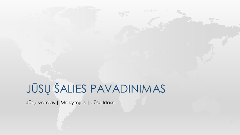 Pasaulio šalių ataskaitos pateiktis