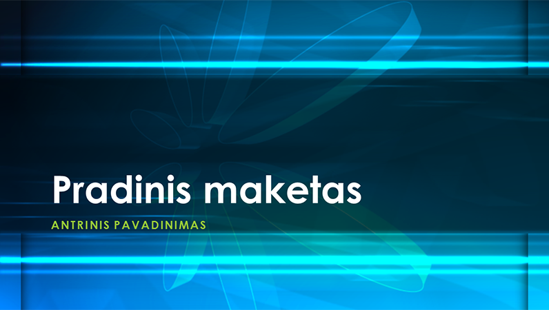 Mėlyno atomo dizaino skaidrės Mėlyno atomo dizaino skaidrės