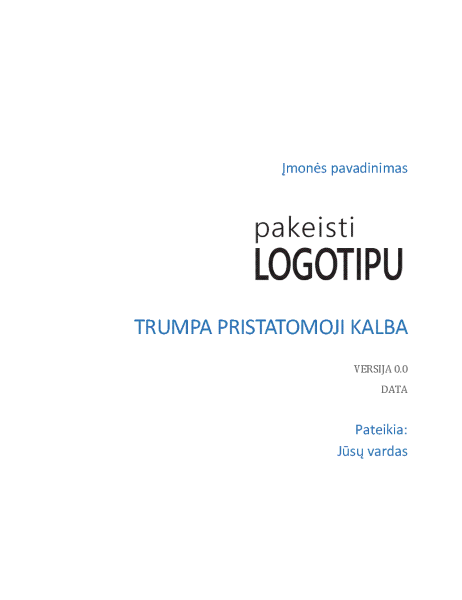 Trumpa pristatomoji kalba Trumpa pristatomoji kalba