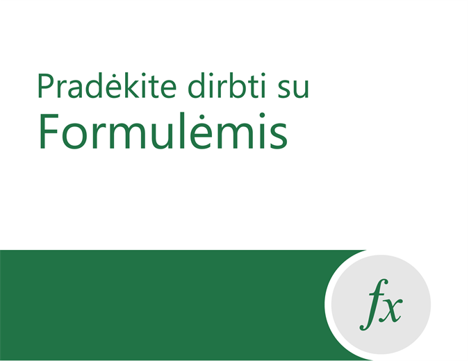 Formulių mokymo priemonė Formulių mokymo priemonė