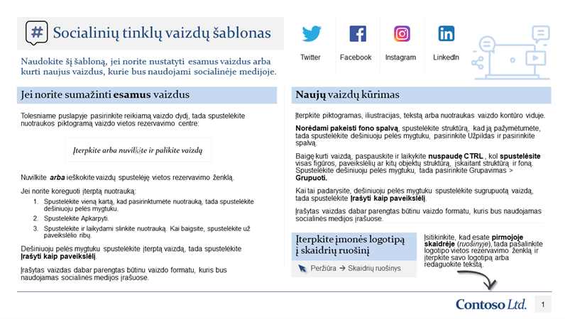 Socialinių tinklų vaizdų šablonas Socialinių tinklų vaizdų šablonas