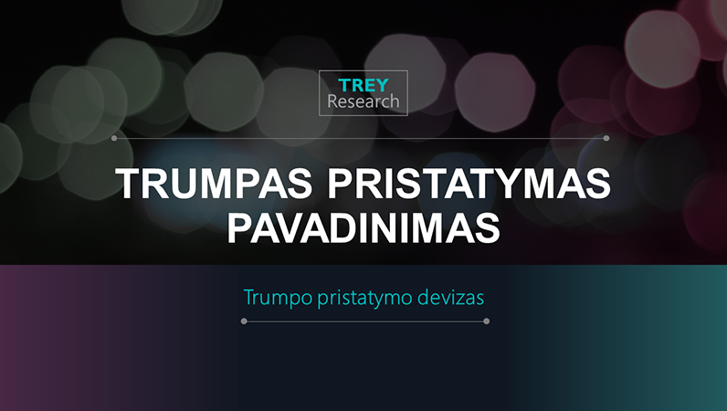Futuristinis trumpas pristatymas Futuristinis trumpas pristatymas