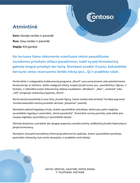 Atmintinė su mėlynomis sferomis Atmintinė su mėlynomis sferomis