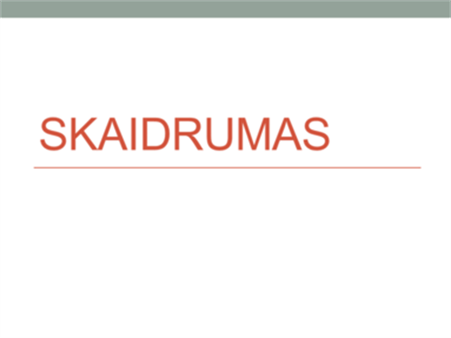 Skaidrumas Skaidrumas