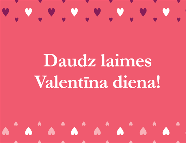 Valentīna dienas kartīte (divkāršs locījums) Valentīna dienas kartīte (divkāršs locījums)