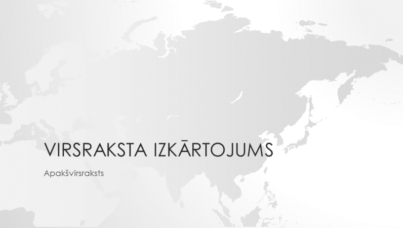 Pasaules karšu sērija: Āzijas kontinenta prezentācija (platekrāna) Pasaules karšu sērija: Āzijas kontinenta prezentācija (platekrāna)