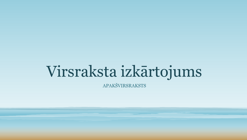 Prezentācija ar okeāna gleznu (platekrāna) Prezentācija ar okeāna gleznu (platekrāna)