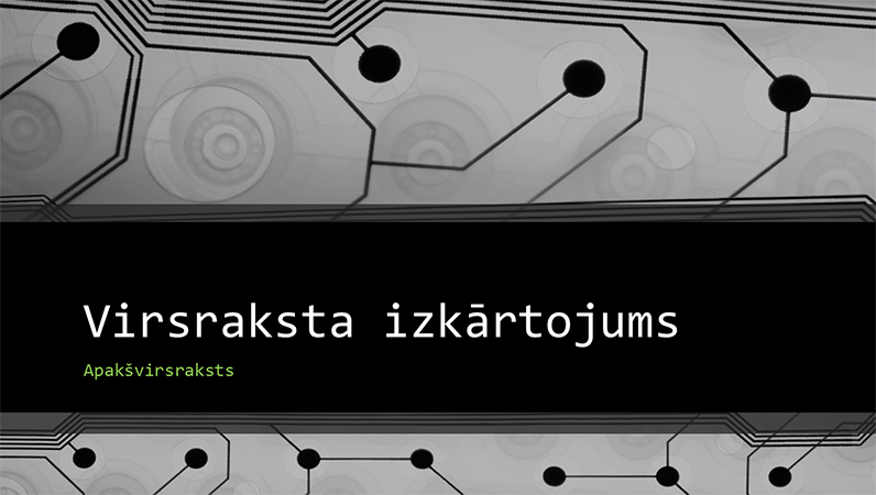 Biznesa prezentācija ar tehnoloģiskās shēmas plates noformējumu (platekrāna) Biznesa prezentācija ar tehnoloģiskās shēmas plates noformējumu (platekrāna)