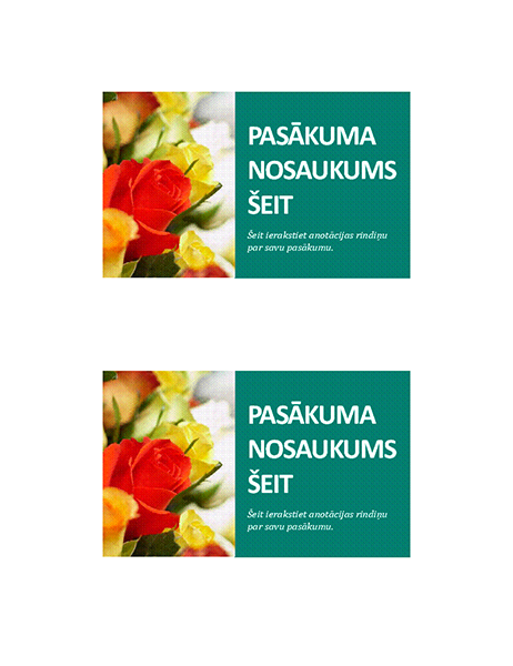 Pasākuma pastkartes Pasākuma pastkartes